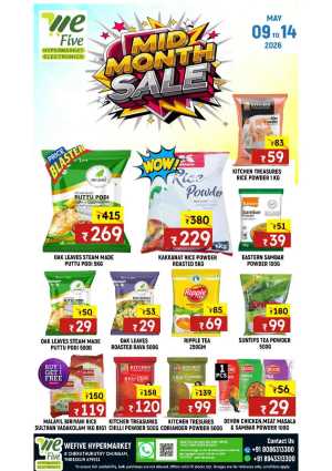 Wefive Thrissur Mid Month Sale - Save Big! flyer cover